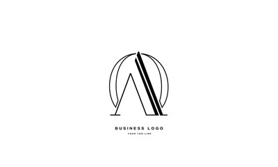 AO, OA, A, O, Abstract Letters Logo Monogram
