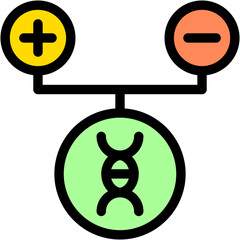 Vector Icon Inheritance, Gene, Chromosome, Genetics, Sex