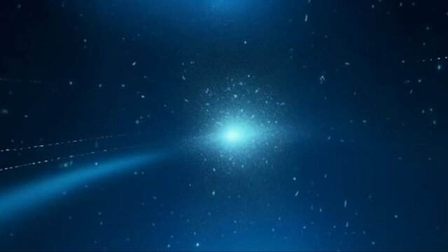 Background of glowing stars with blue background. 4k animation for video for graphic editing. Generated AI