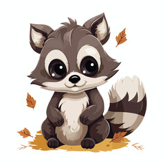 Adorable Raccoon Clipart 