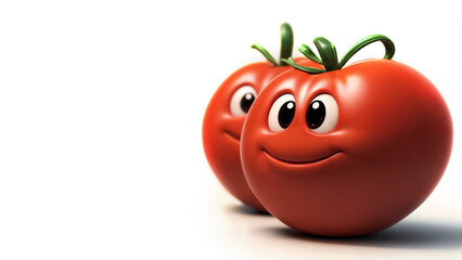 llustrazione cartoons di un pomodoro sorridente II