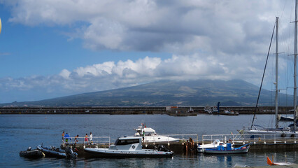 Marina da Horta, Faial, Portugal. Is currently the fourth most visited ocean marina and certainly...