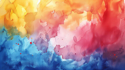 Vibrant splashes of watercolor perfect for creative backgrounds.