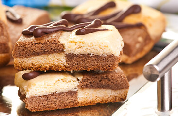 biscoito de chocolate e Nata