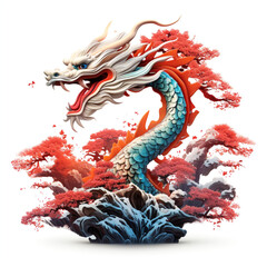 chinese dragon statue