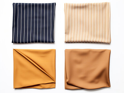 fabric collection set isolated on transparent background, transparency image, removed background