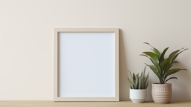 a picture frame on a shelf
