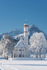 St. Kolomann, Tannheimer Berge, Allgäu, Bayern, Deutschland