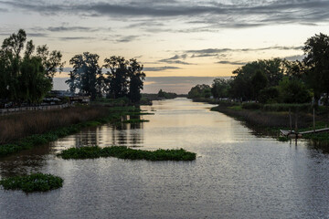 Sunset at Benito Villanueva Canal, Tigre, Buenos Aires Province