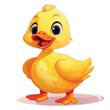Cute Duck Clipart isolated on white background