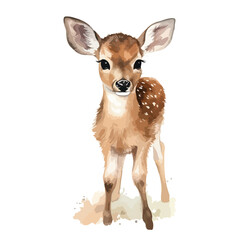 Fawn Clipart isolated on white background