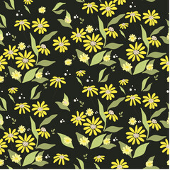 seamless pattern with flowers