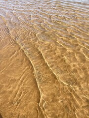 landscape of the beautiful golden beach Las Teresitas in Santa Cruz de Tenerife in Canary Islands, Spain