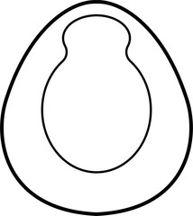 Bedpan Outline Illustration Vector