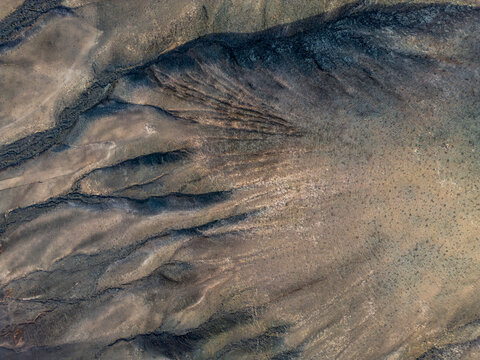 Aerial view of Fuerteventura's rugged terrain