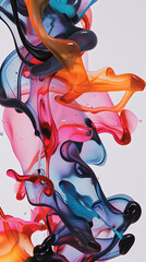 Abstract Artistic Liquid Splash for Exhibition Flyer