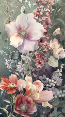 Soft Watercolor Floral Artwork