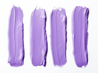 lavender paint stroke collection set isolated on transparent background, transparency image, removed background