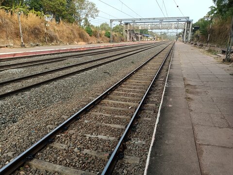 A railway track or railroad track, also known as a train track or permanent way, is the structure on a railway or railroad consisting of the rails, fasteners, railroad ties and ballast.

