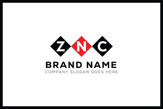 ZNC letter logo design. ZNC creative initials monogram letter logo. ZNC business and real estate logo vector template.