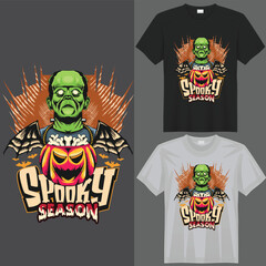 HALLOWEEN MONSTER T-Shirt creative design using adobe illustrator and your best choice...