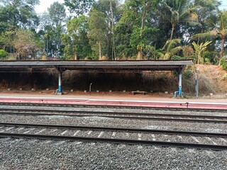 A railway track or railroad track, also known as a train track or permanent way, is the structure...