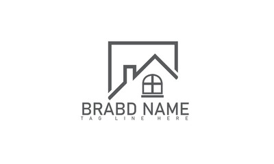 Abstract house logo design template. Colorful sign. Universal vector icon