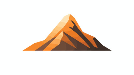 A mountain shape icon design flat vector