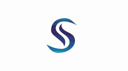 Abstract Letter S in square linear shapes logo