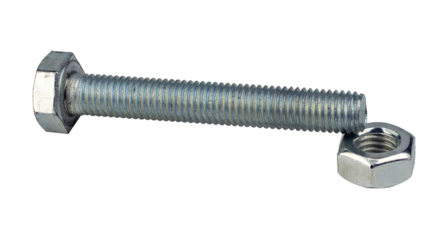 Iron bolt and nut