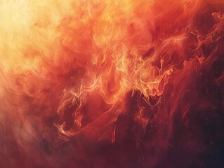 Fading Flames - Decline of Passion - Subdued Palette & Fading Elements - Craft an image symbolizing the decline or cooling of passion, employing subdued colors and fading elements to portray - obrazy, fototapety, plakaty