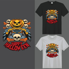 HALLOWEEN MONSTER T-Shirt creative design using adobe illustrator and your best choice...