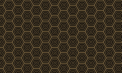 Fototapeta premium Seamless gold geometric pattern.