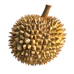 Exotic Durian Fruit - Gourmet Ingredient for Culinary Creations - Isolated on a Transparent Background