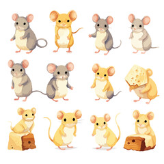 Mice Clipart Clipart isolated on white background