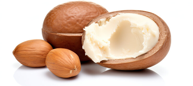 Shea nut Isolated on white background