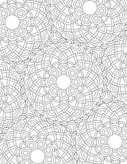 Intricate Mandala Adult Coloring Page 