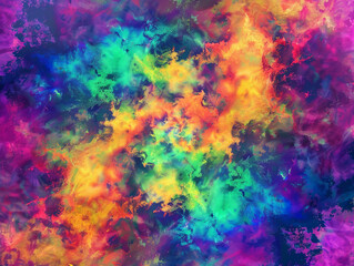 Obraz na płótnie Canvas Tie dye design using vibrant colors on cotton fabric