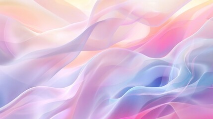 Abstract dynamic fluid mesh gradient in soft pastel colors background. AI generated image