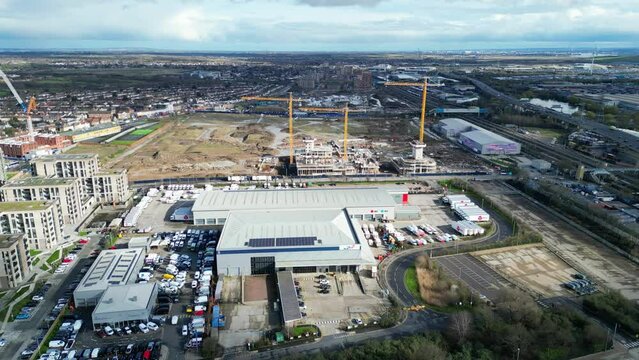 High Angle View of Dagenham Central London City of England United Kingdom