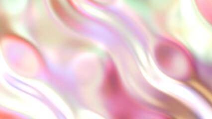 Obraz premium Iridescent holographic texture background. 3d rendering