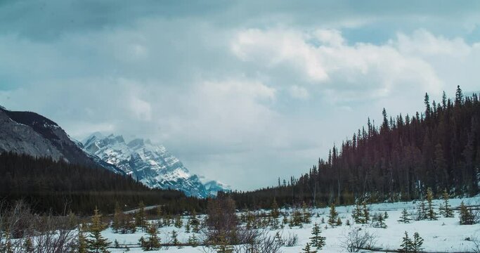 snow landscape time lapse 