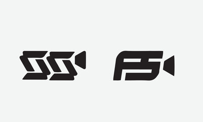 c Abstract colored vector logo. Play logo. Media logo. Multimedia logo. Company logo