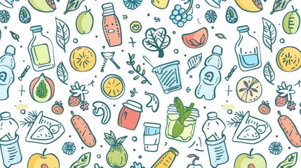 Embracing eco-friendly practices, this concept champions the no-plastic movement with a focus on reducing, reusing, and refusing waste for a greener planet background