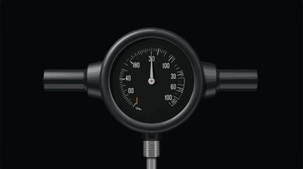Black Tire pressure gauge checking tire pressure ga
