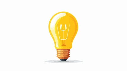 Bulb icon in vector file flat vector