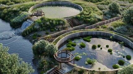 An eco-friendly initiative focusing on sustainable water recycling via an advanced sewage treatment plant