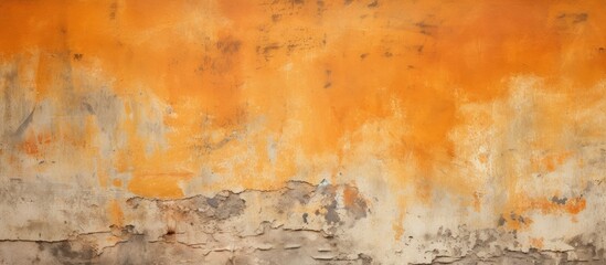 A closeup photo of a weathered brown wall with peeling paint, resembling an artwork of natural landscape with its rustic texture