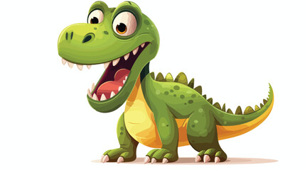 Fototapeta premium cartoon happy and funny dinosaur tyrannosaurus