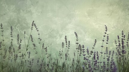 A peaceful lavender and sage green textured background, evoking tranquility and harmony.